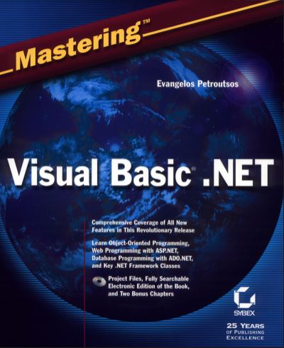 Book cover: Mastering Visual Basic.NET