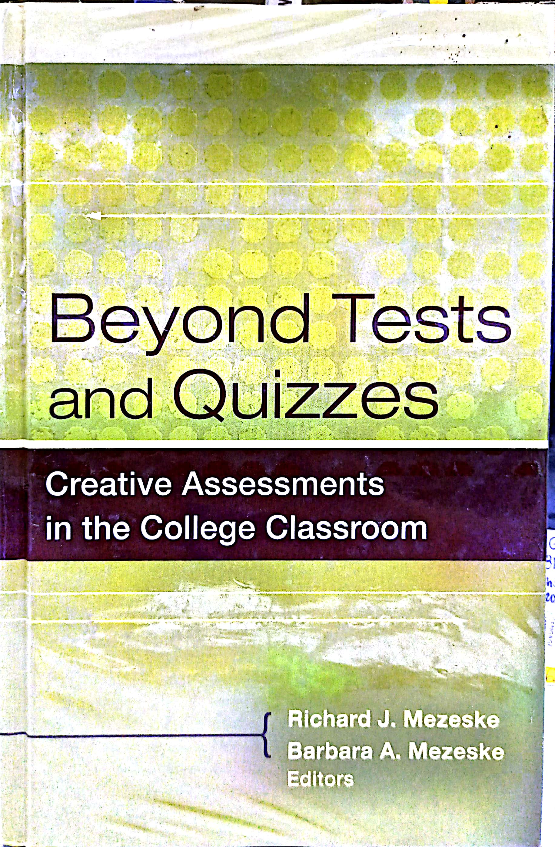 Book cover: Beyond tests and quizzes : creative assessments in the college classroom