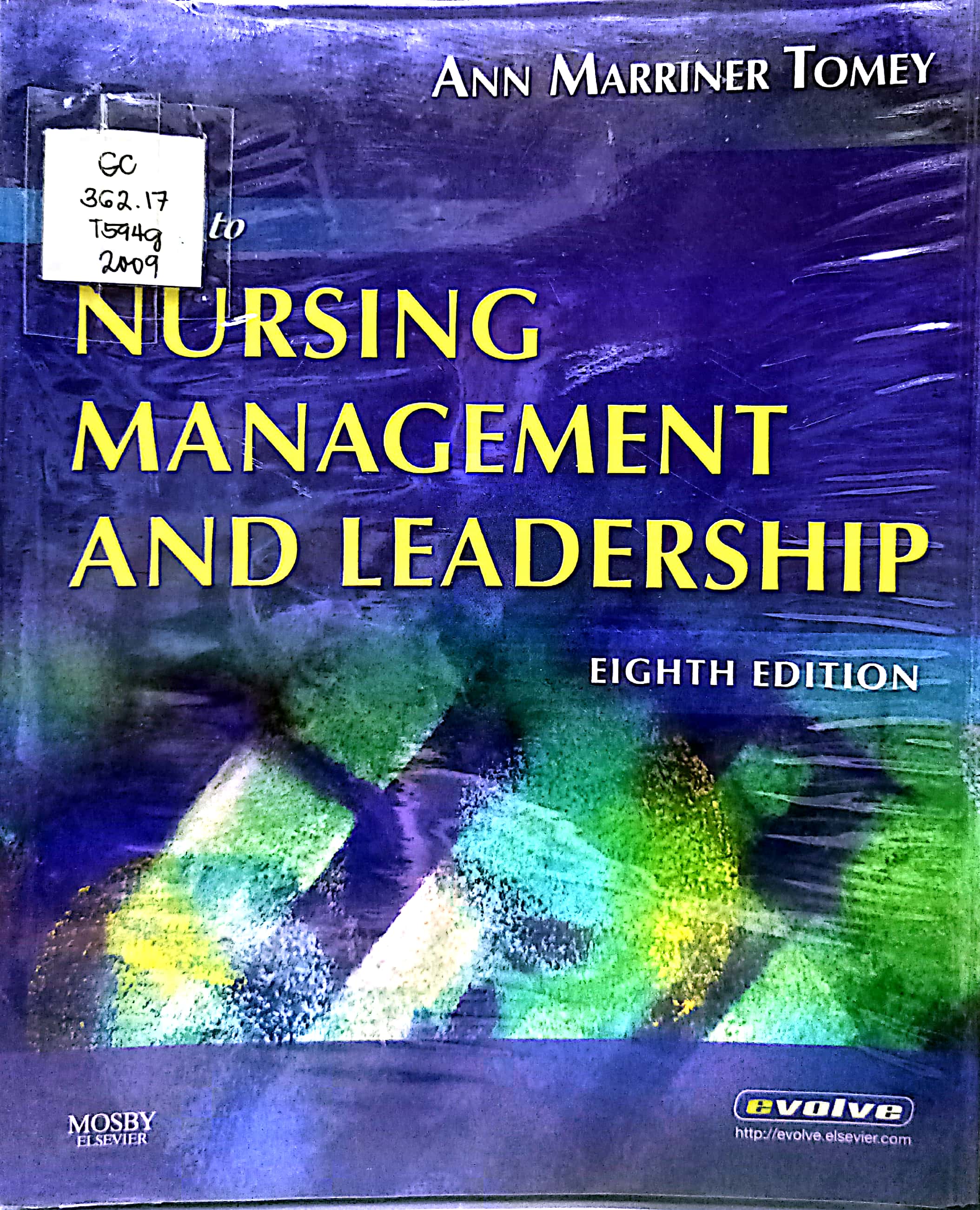 Book cover: Guide to nursing management and leadership