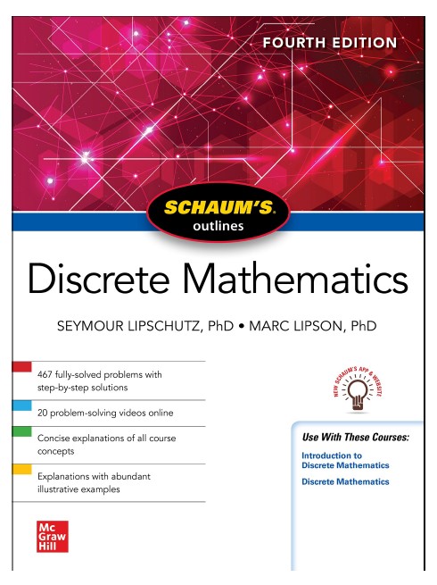 Book cover: Schaum's outline of discrete mathematics.