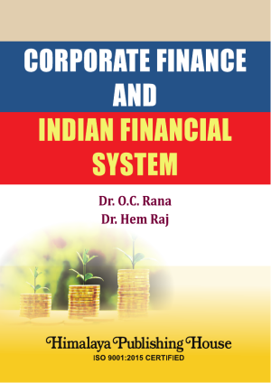 Book cover: Corporate finance and Indian financial system