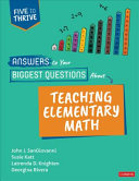 Book cover: Answers to your biggest questions about teaching elementary math
