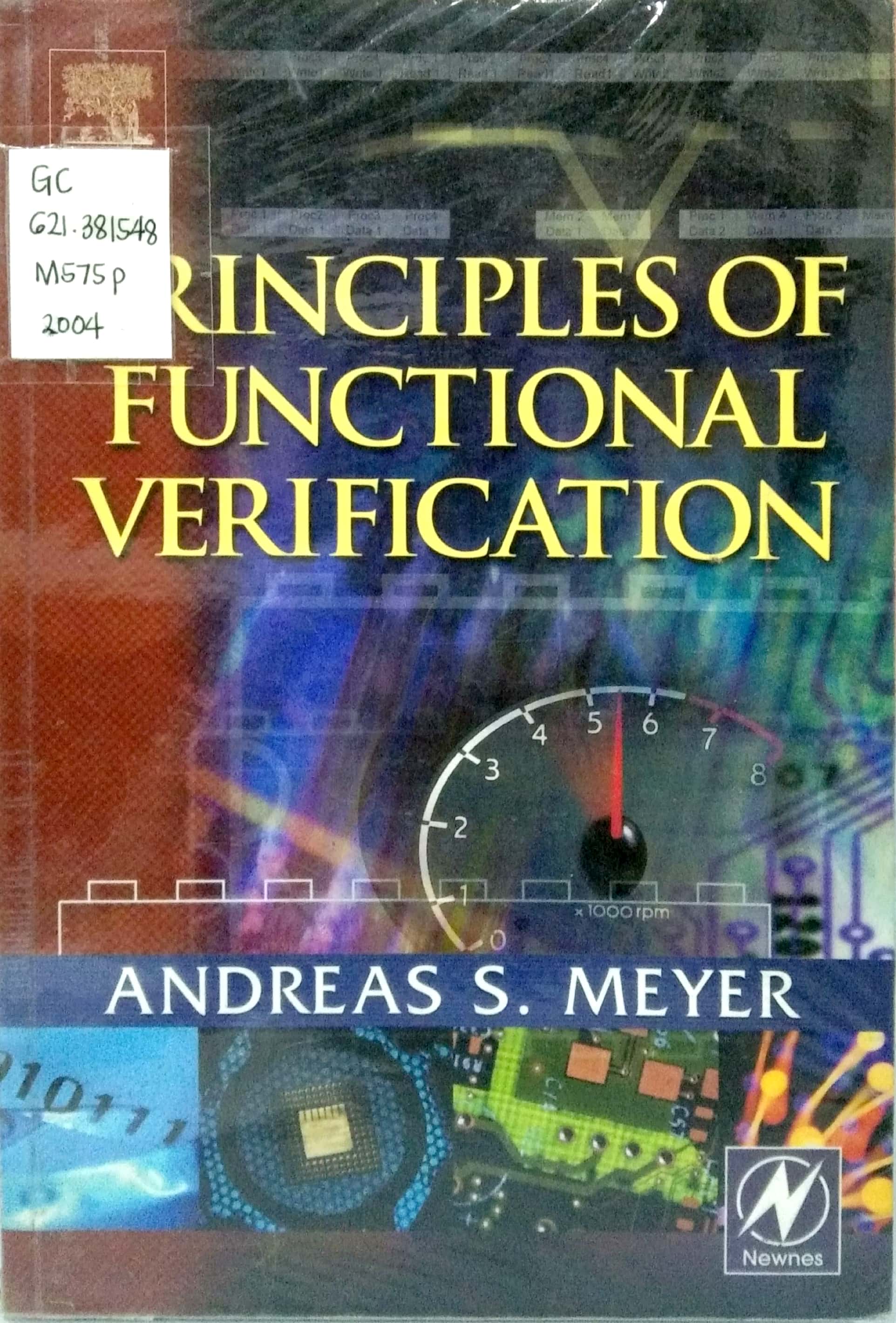 Book cover: Principles of functional verification