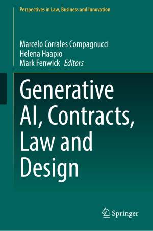 Book cover: Generative ai, contracts, law and design