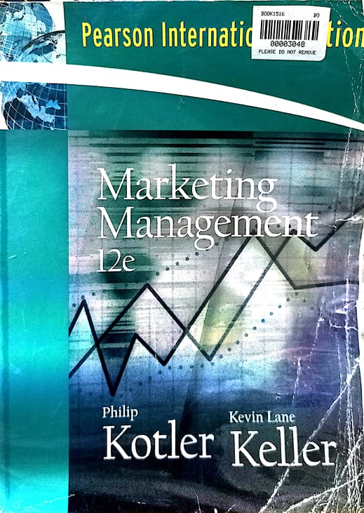 Book cover: Marketing management