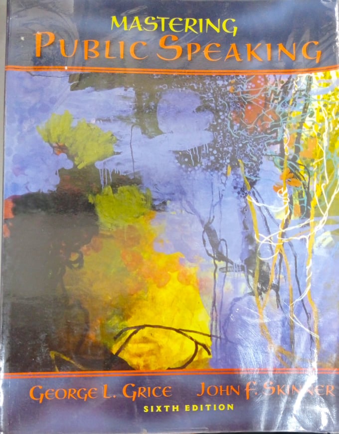Book cover: Mastering public speaking