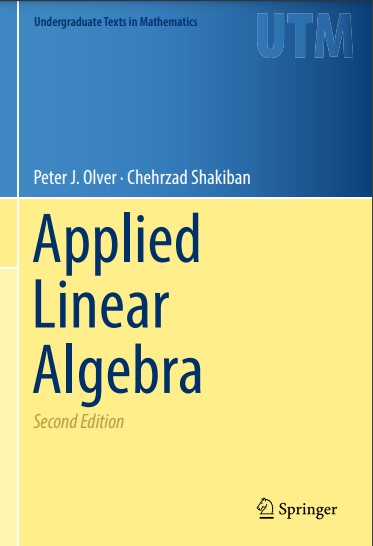 Book cover: Applied linear algebra