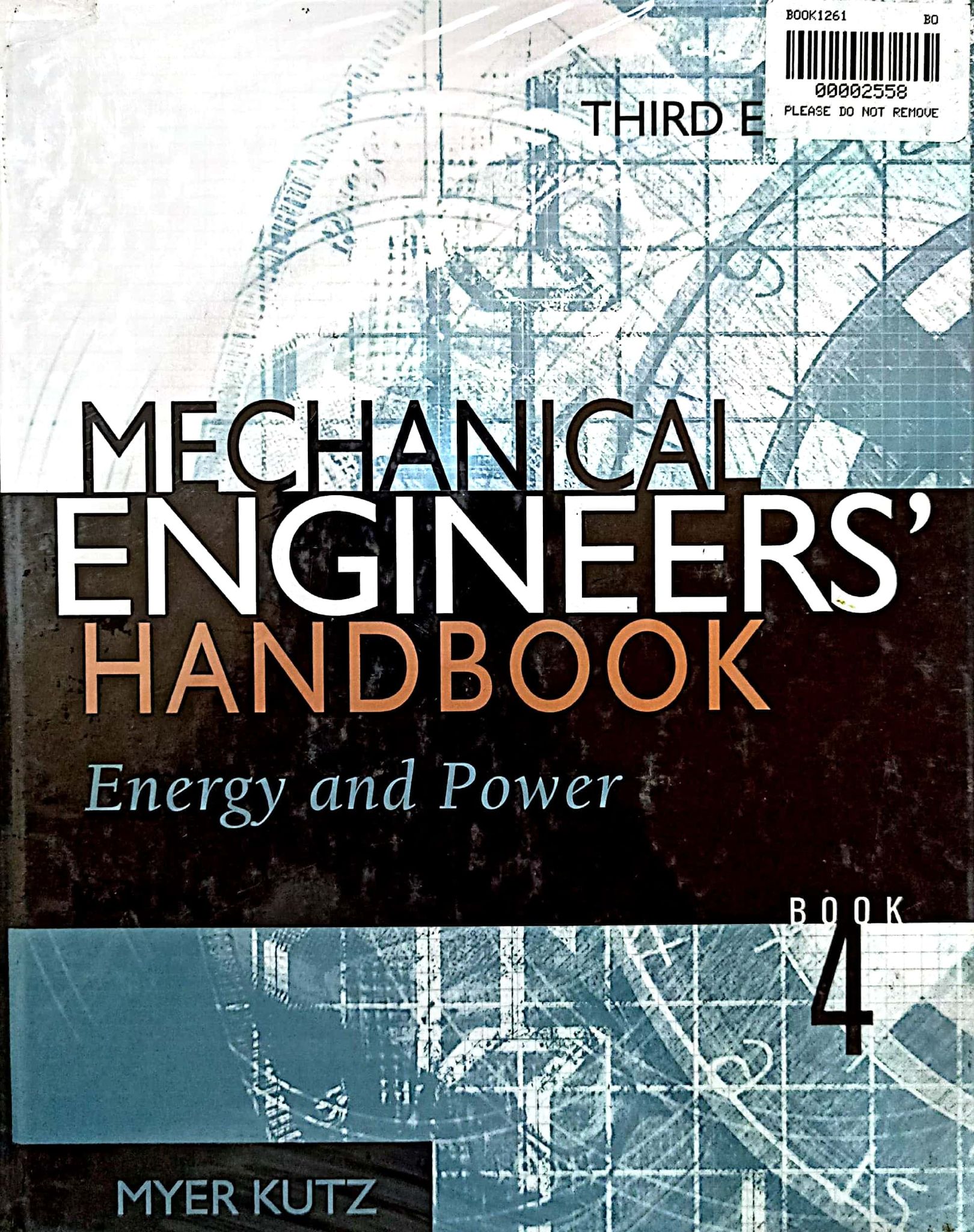 Book cover: Mechanical engineer's handbook : energy and power