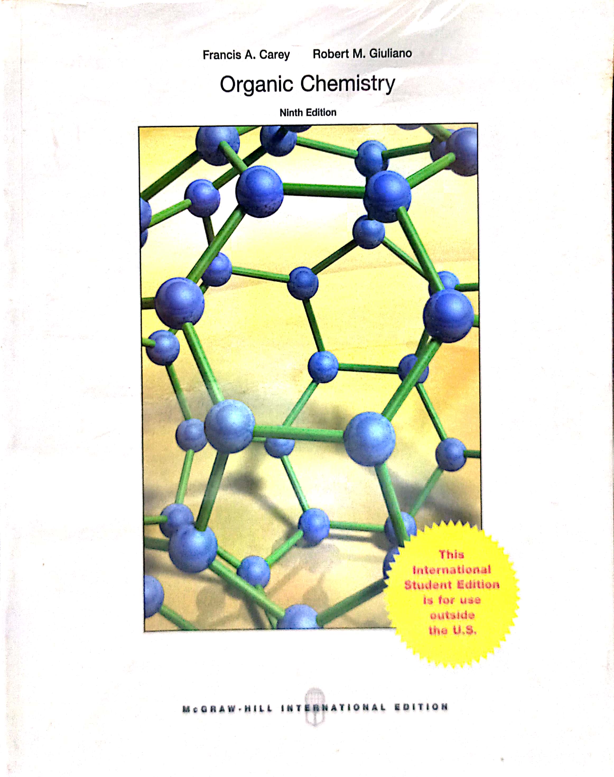 Book cover: Organic chemistry