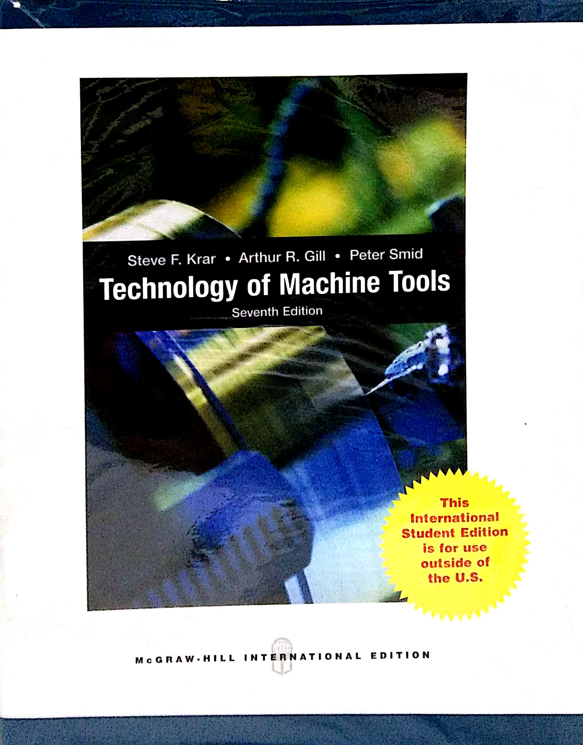 Book cover: Technology of machine tools