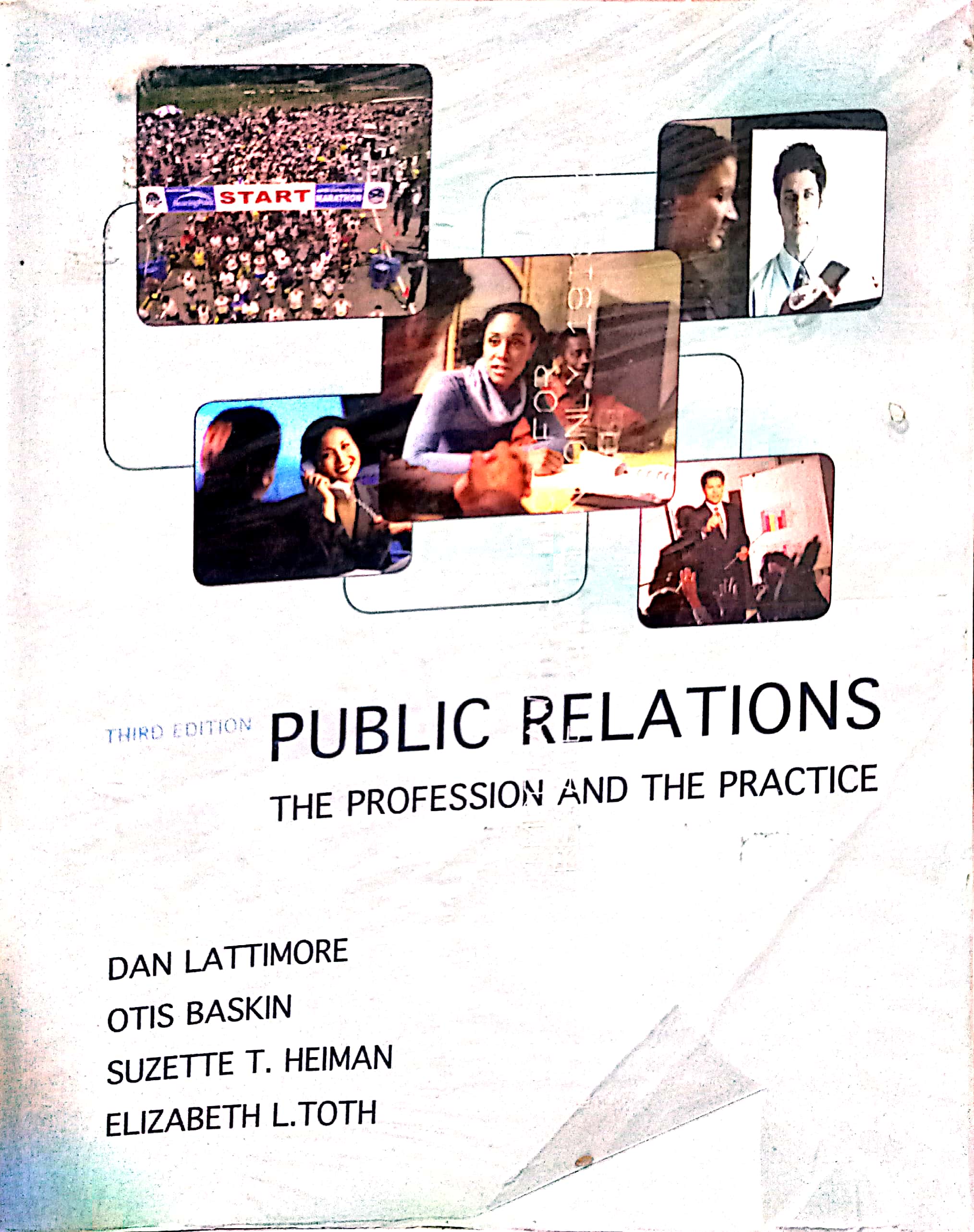 Book cover: Public relations : the professional and the practice