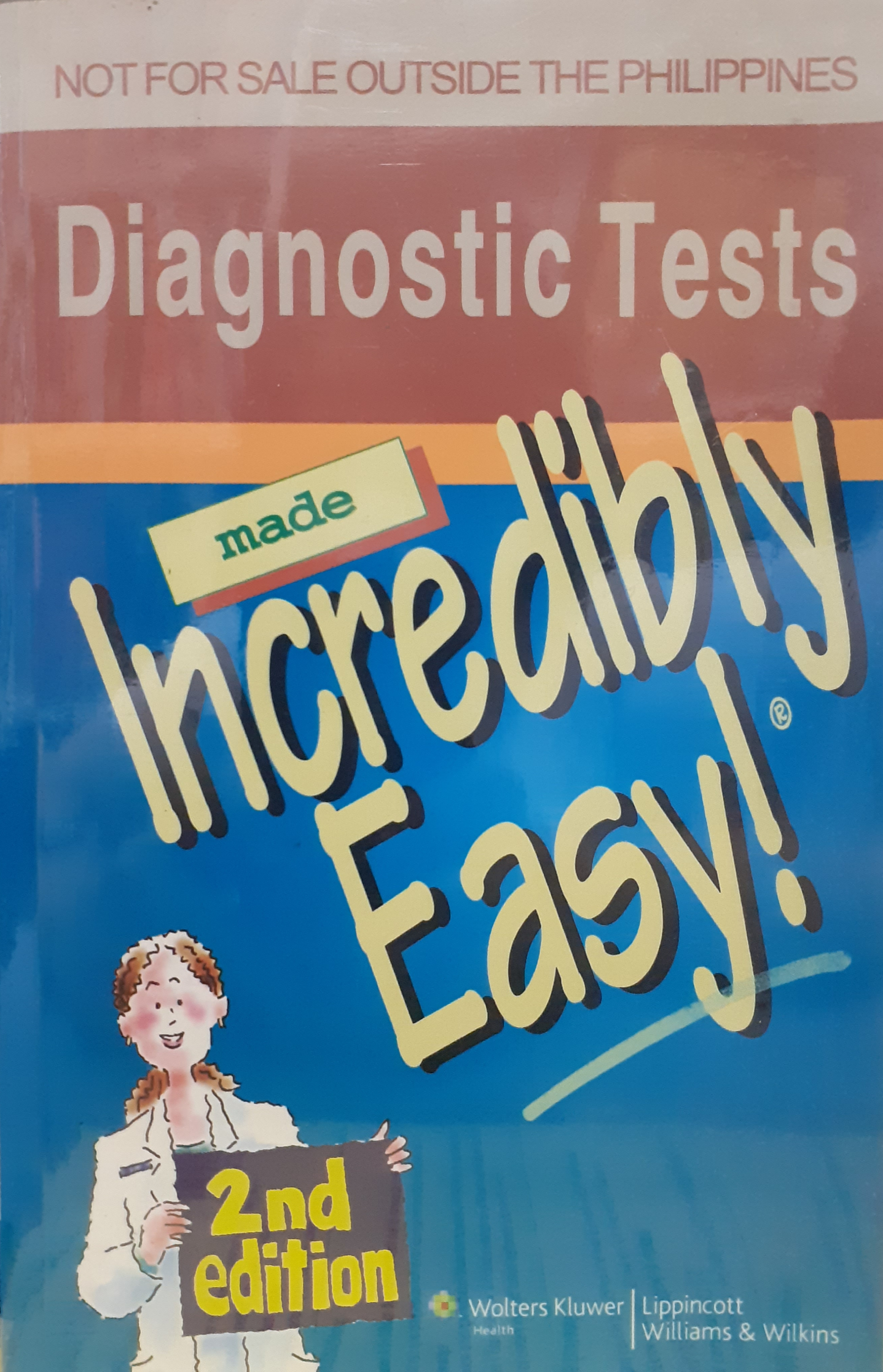 Book cover: Diagnostic tests: made incredibly easy.