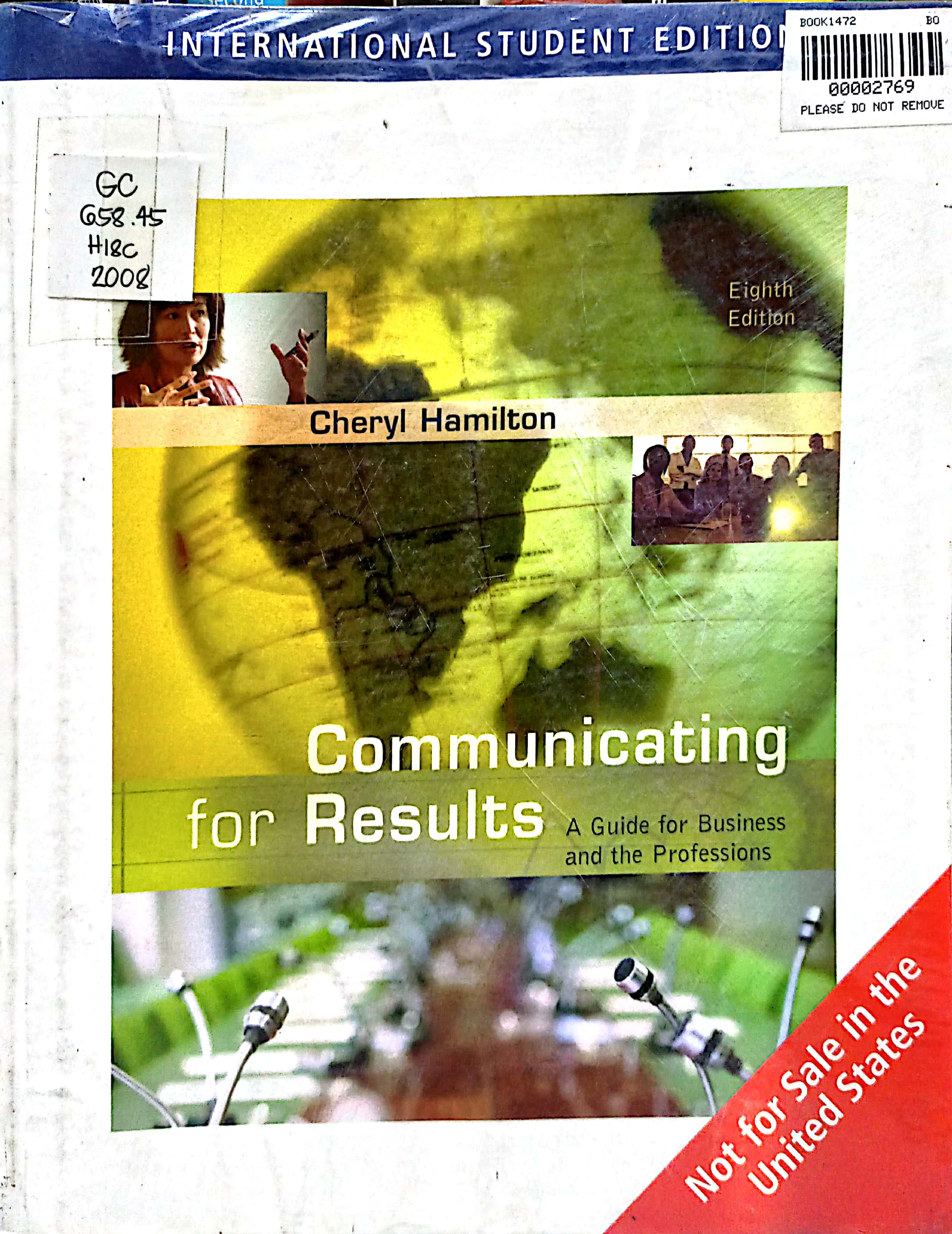 Book cover: Communicating for results: a guide for business