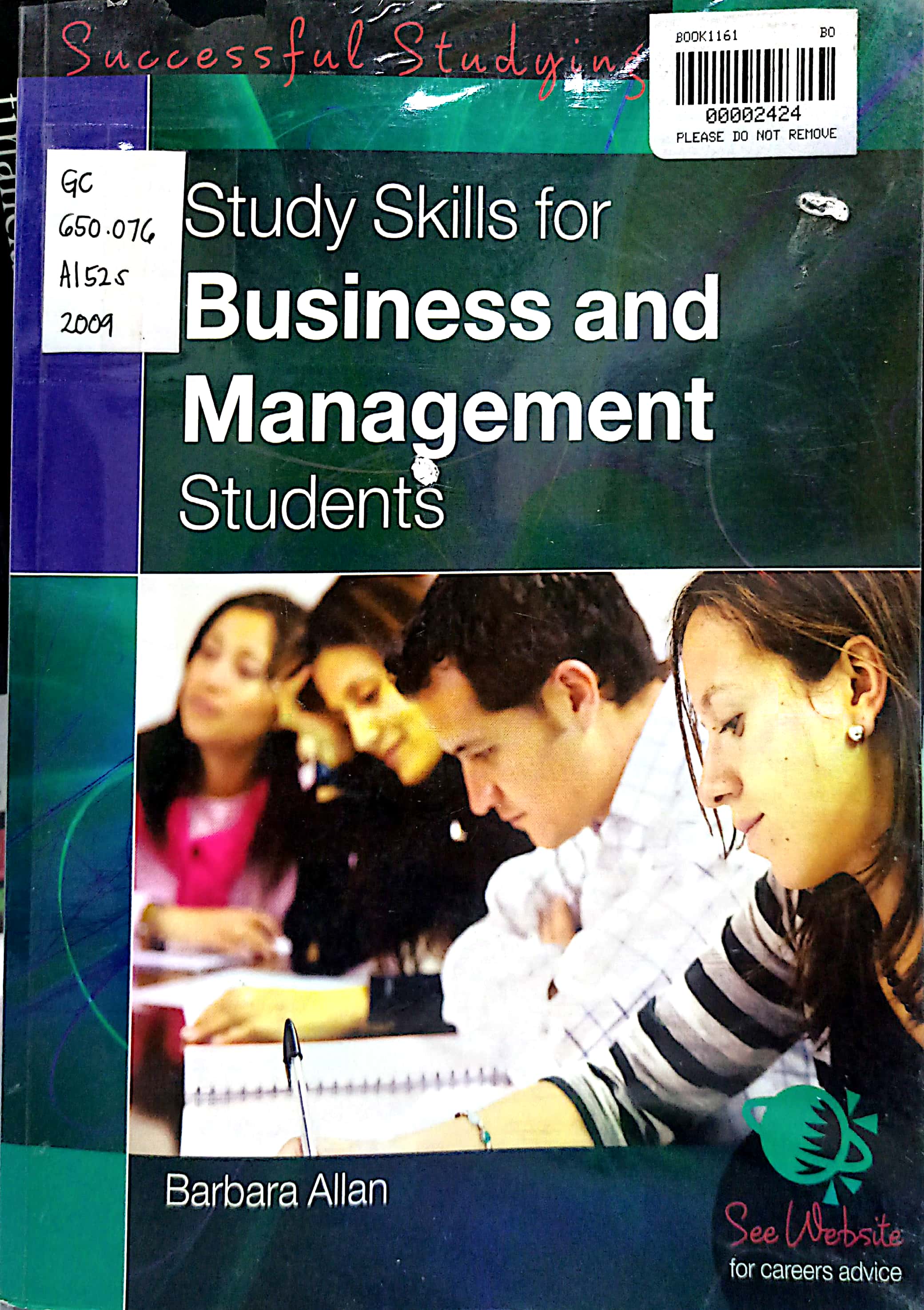 Book cover: Study skills for business and management students