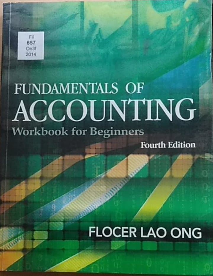 Book cover: Fundamentals of accounting : workbook for beginners