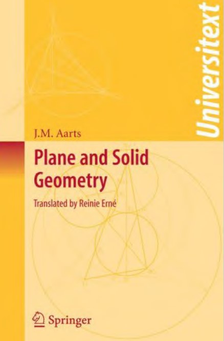 Book cover: Plane and solid geometry