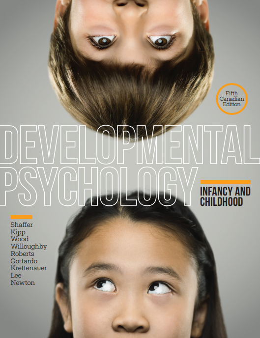 Book cover: Developmental psychology infancy and childhood