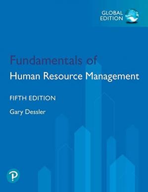 Book cover: Fundamentals of human resource management