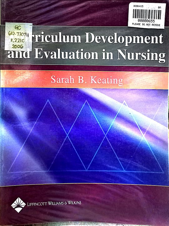 Book cover: Curriculum development and evaluation in nursing