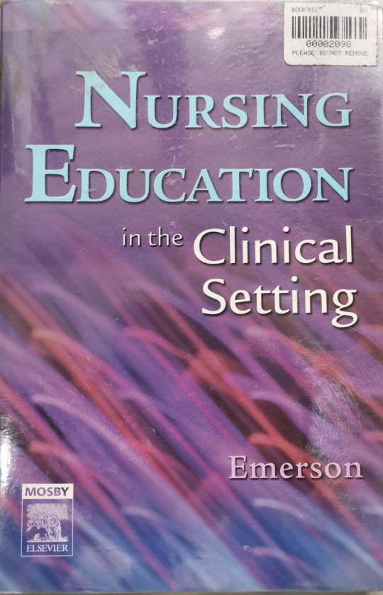 Book cover: Nursing education in the clinical setting