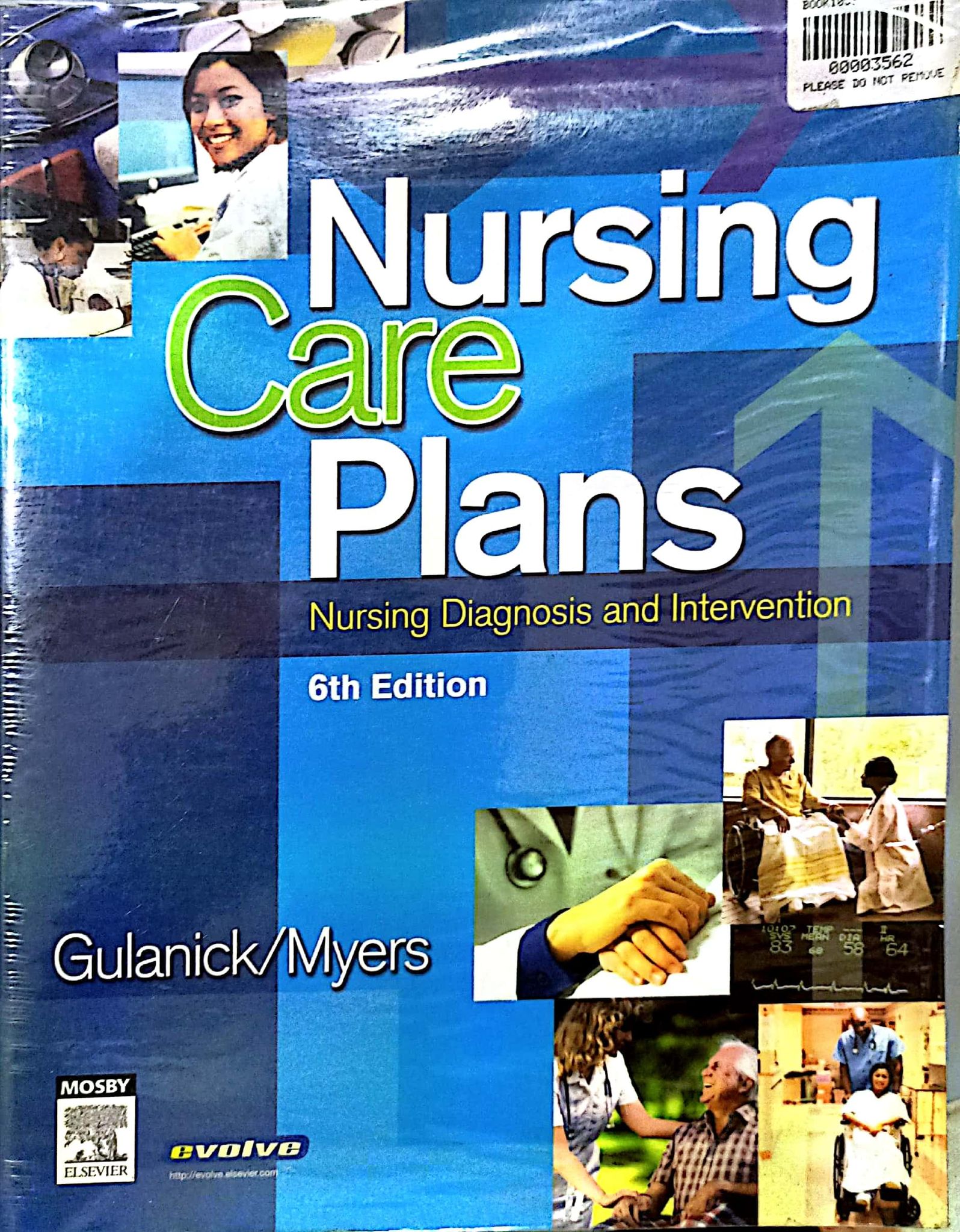 Book cover: Nursing care plans: nursing diagnosis and intervention