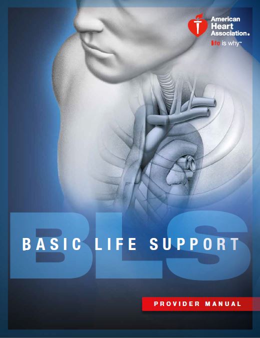 Book cover: Basic life support provider manual