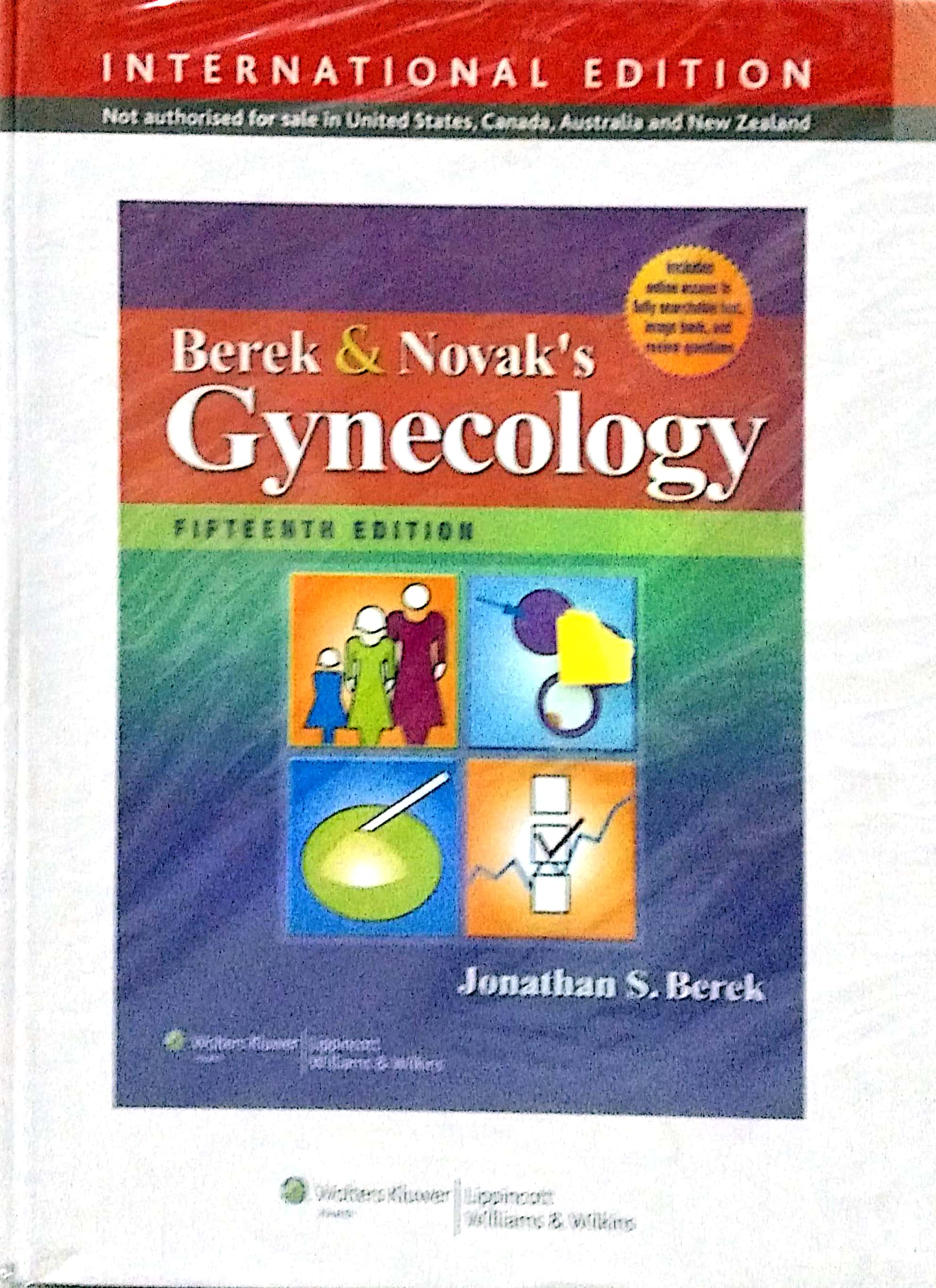 Book cover: Berek & Novak's Gynecology.