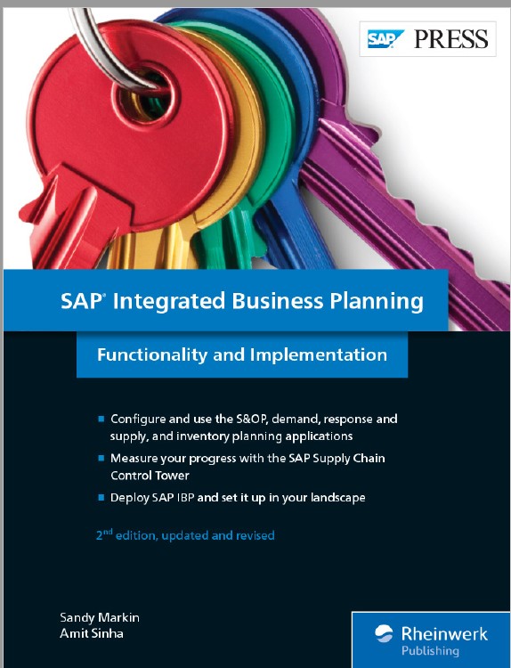 Book cover: SAP integrated business planning: functionality and implementation.