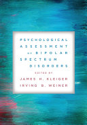 Book cover: Psychological assessment of bipolar spectrum disorders