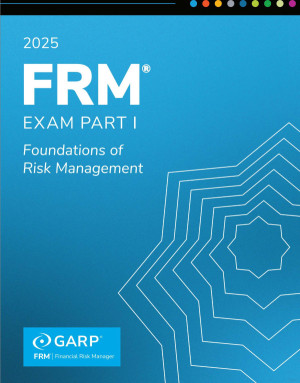 Book cover: 2025 FRM Exam part 1 foundation risk management
