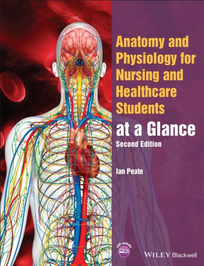 Book cover: Anatomy and physiology for nursing and healthcare students at a glace.