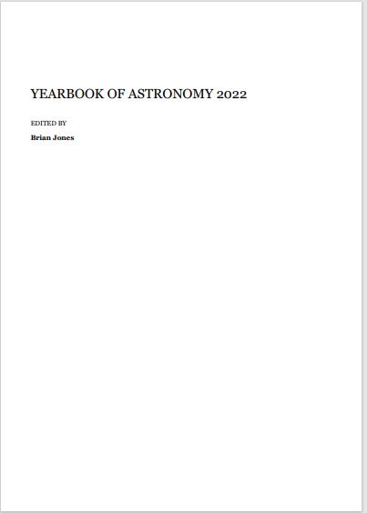 Book cover: Yearbook of astronomy 2022