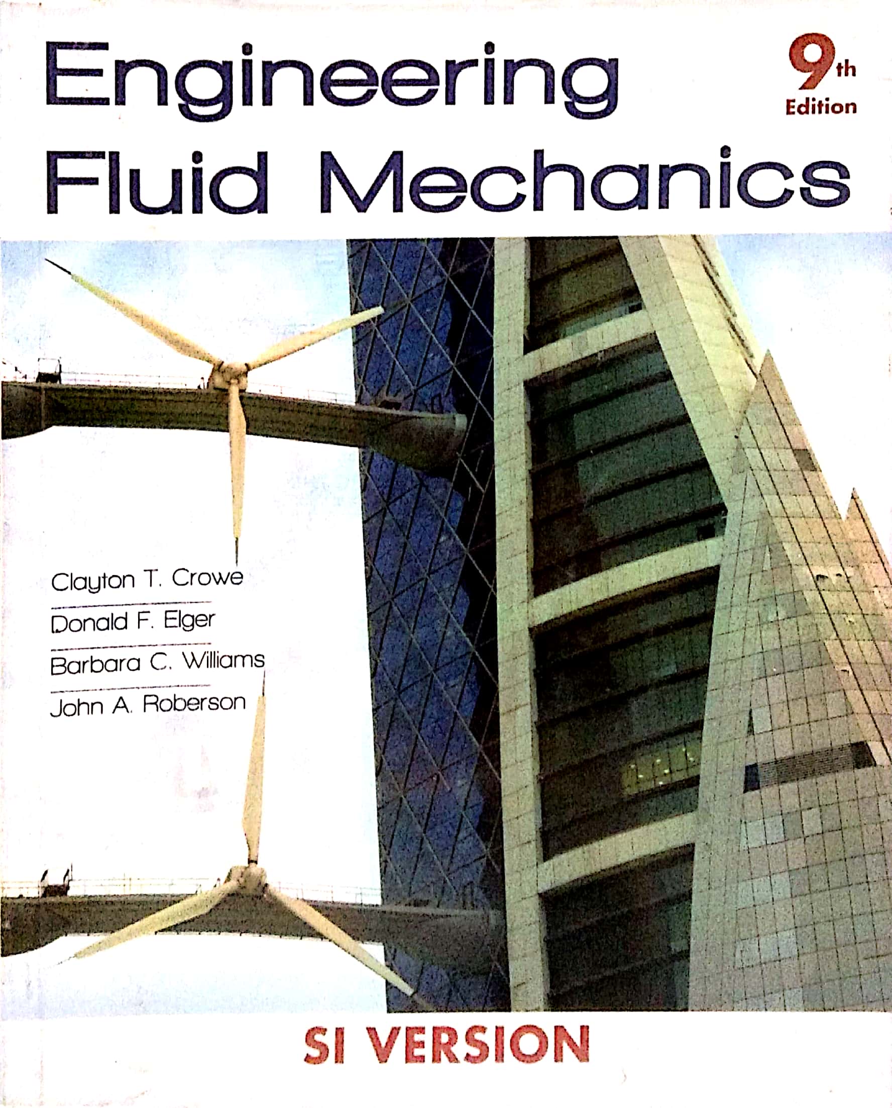 Book cover: Engineering Fluid mechanics.
