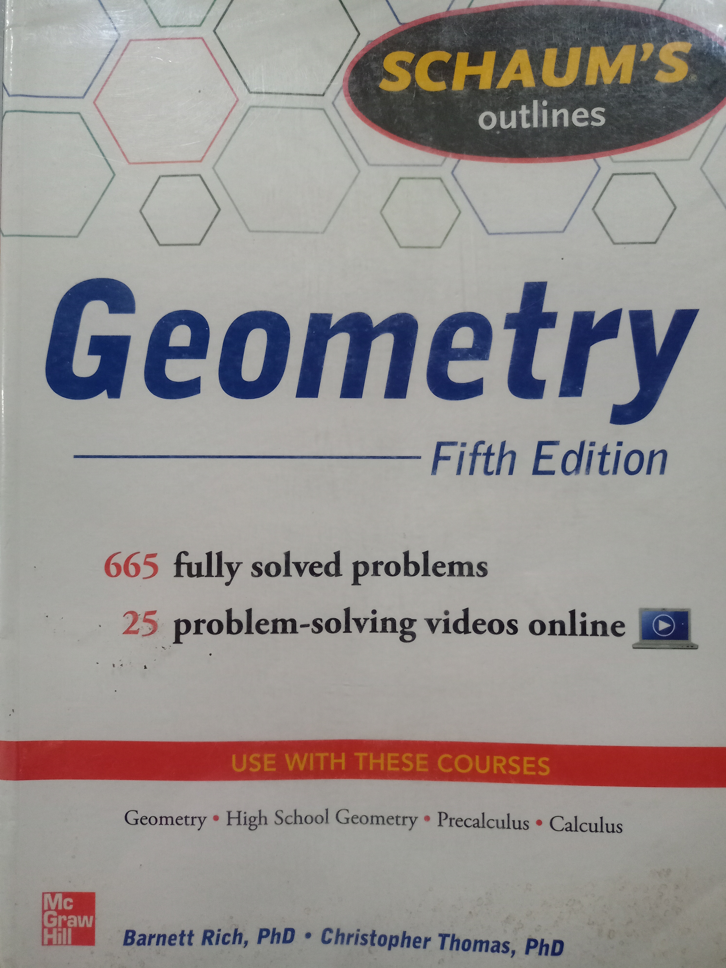 Book cover: Geometry : includes plane, analytic, and transformational geometries