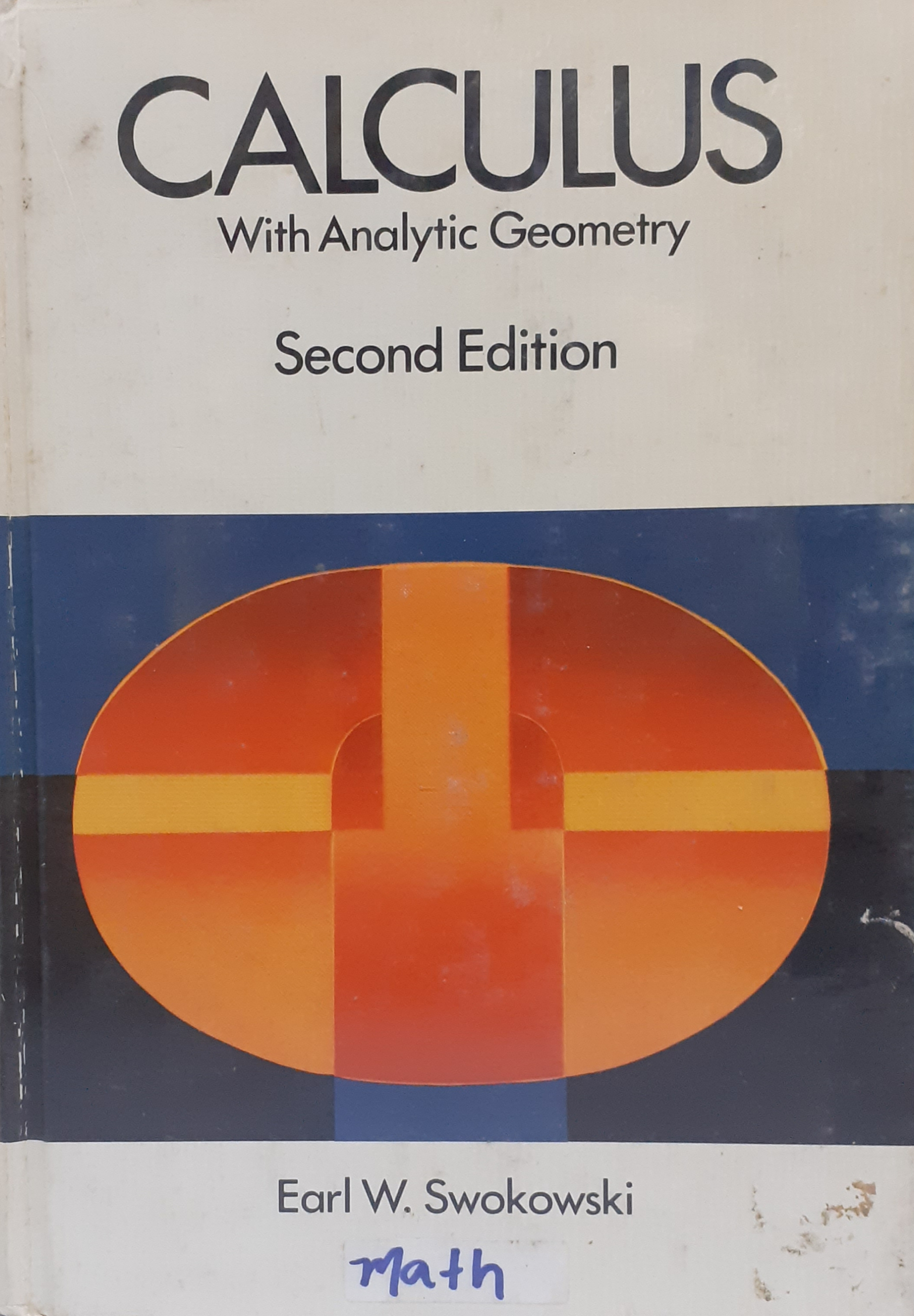 Book cover: Calculus with analytic geometry