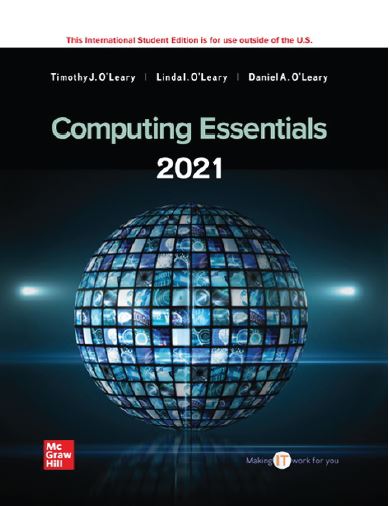 Book cover: Computing essentials 2021
