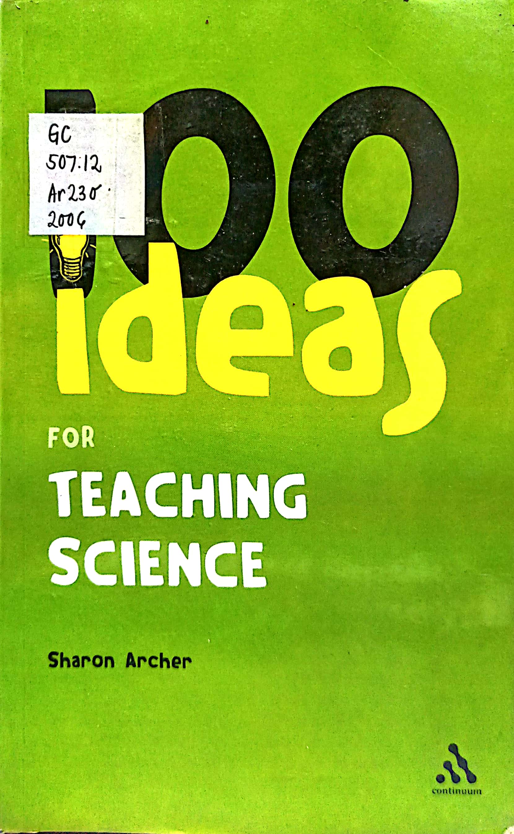 Book cover: 100 Ideas for teaching science