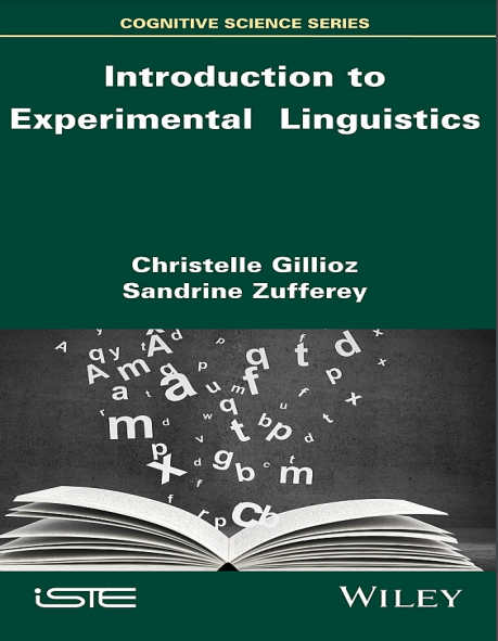 Book cover: Introduction to experimental linguistics.