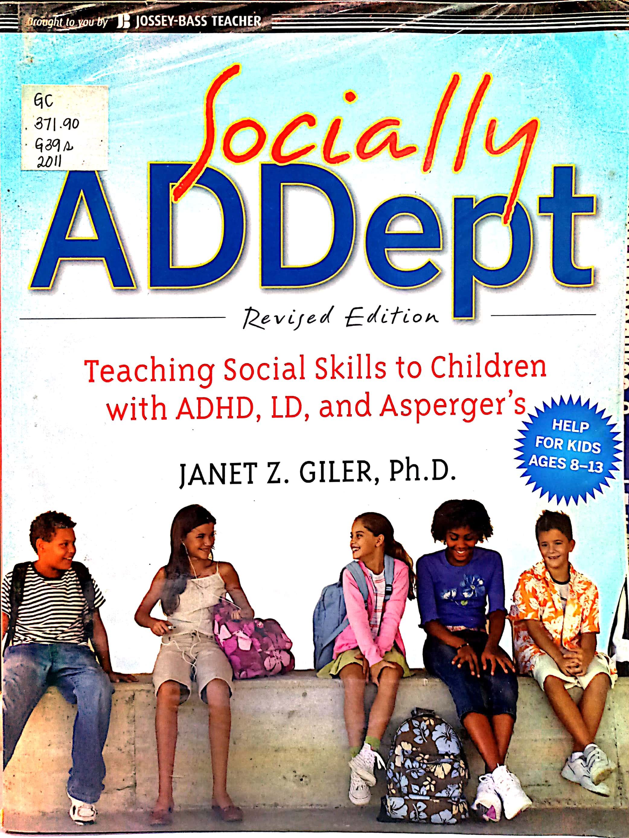 Book cover: Socially AD Dept: Teaching social skills