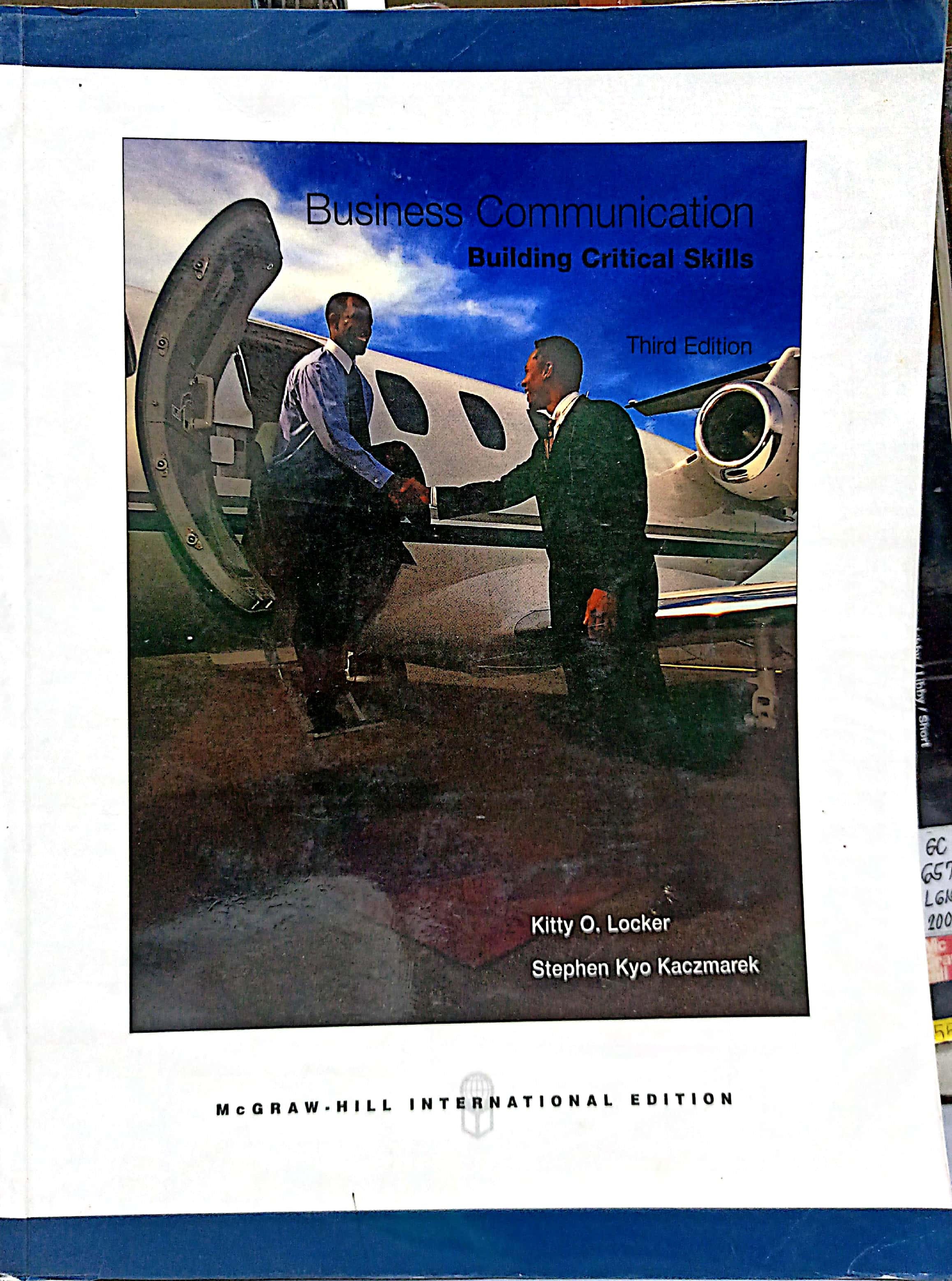 Book cover: Business communication: building critical skills