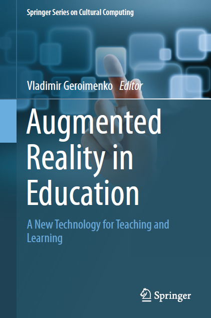Book cover: Augmented reality in education: a new technology for teaching and learning.