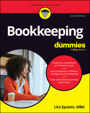 Book cover: Bookkeeping for dummies