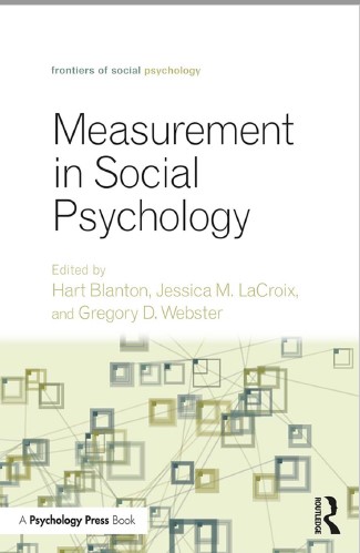 Book cover: Measurement in social psychology