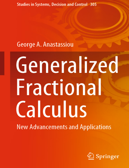 Book cover: Generalized fractional calculus: new advancements and applications.