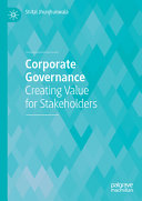 Book cover: Corporate governance : creating value for stakeholders