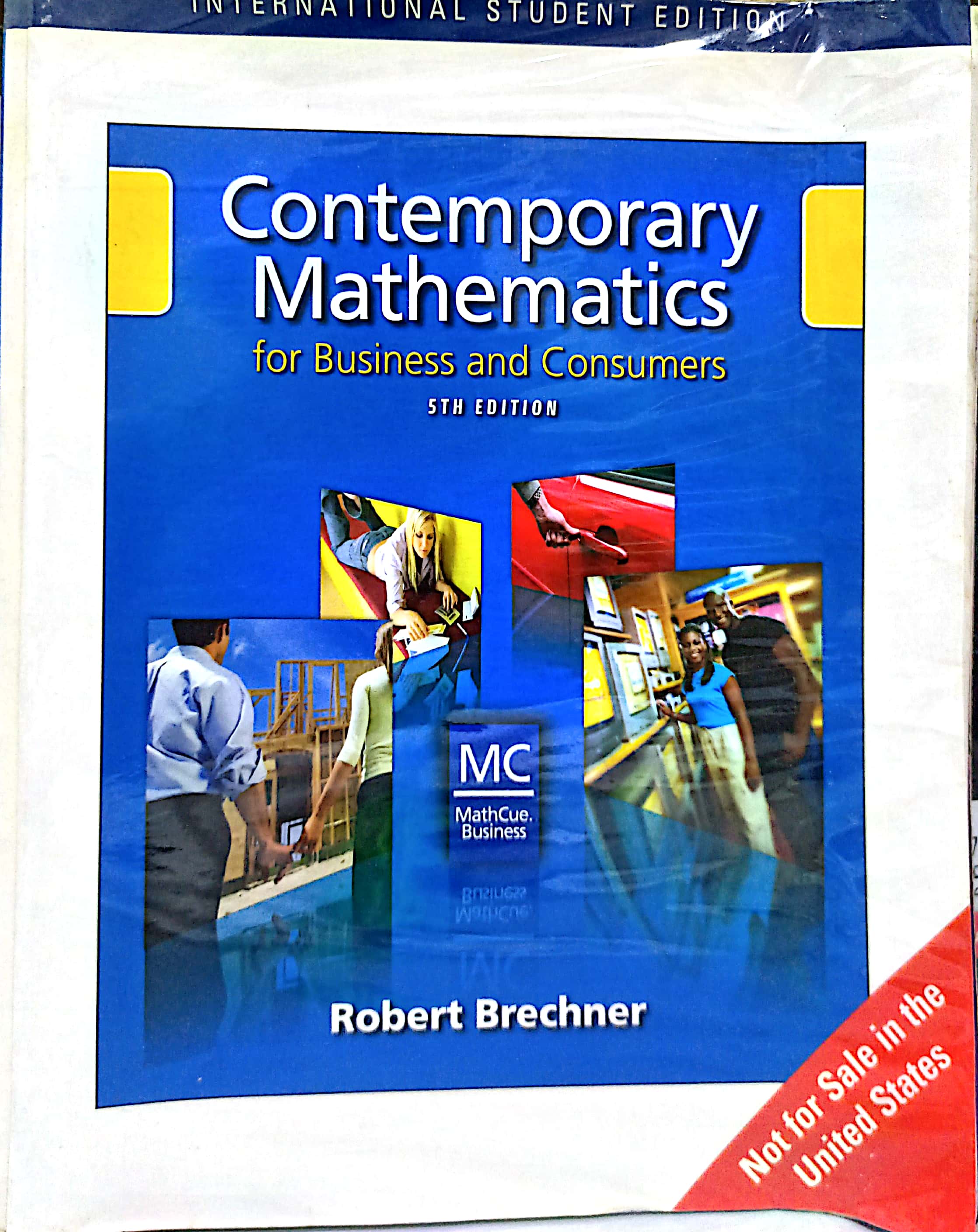 Book cover: Contemporary mathematics for business and consumers