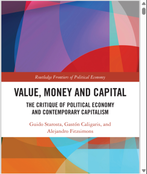 Book cover: Value, money and capital : the critique of political economy and contemporary capitalism