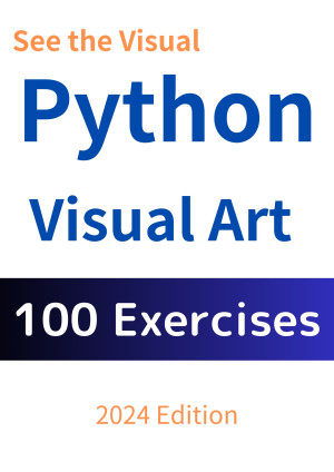 Book cover: Python visual art mastery with 100 drills