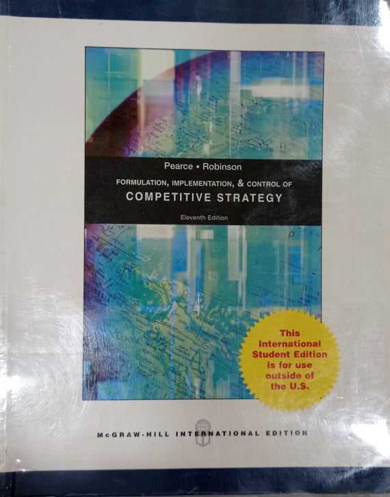 Book cover: Formulation, implementation, and control of competitive strategy