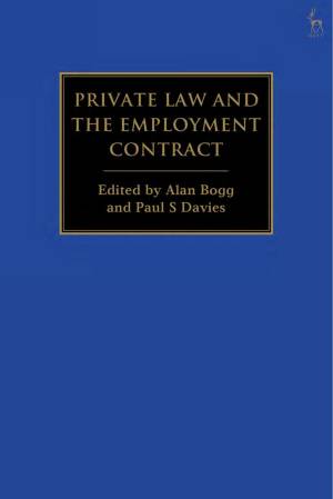 Book cover: Private law and the employment contract